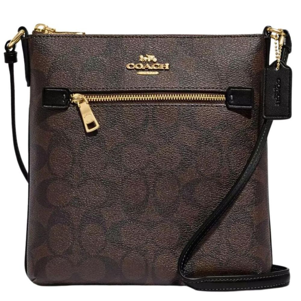 Cartera Crossbody Coach Mini Rowan Marrón