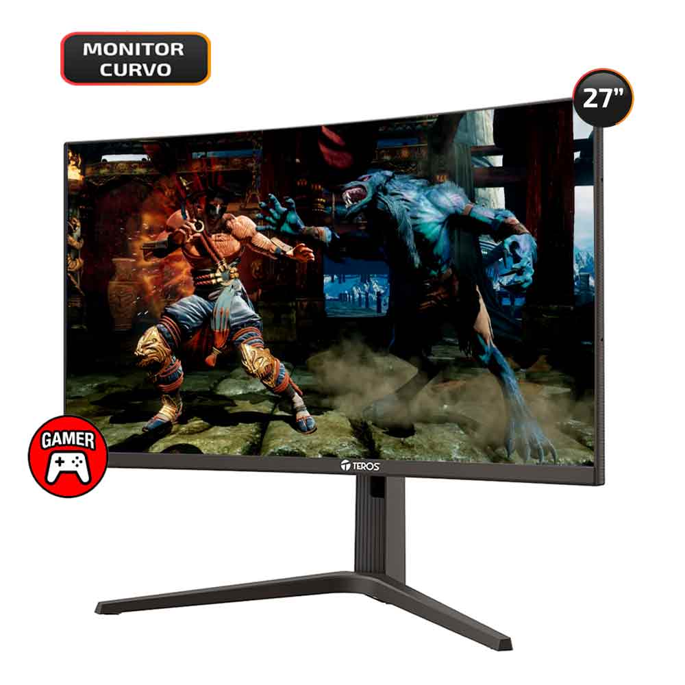 Monitor Gamer Curvo Teros 27 IPS 180Hz 2MS FHD Vesa FreeSync TE-2760G