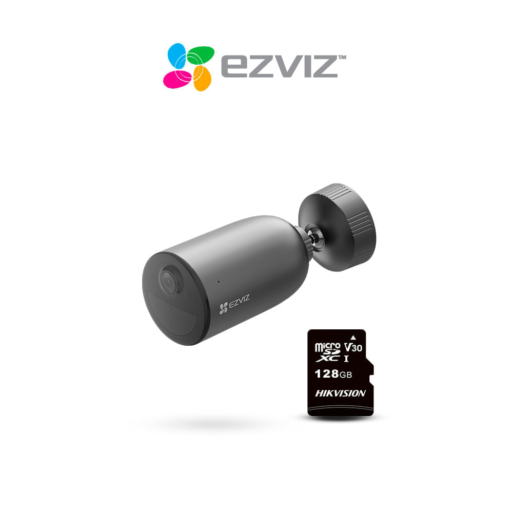 Cámara inalámbrica wifi para exterior con batería 2K + SD 128GB - Ezviz