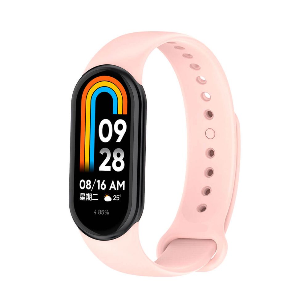 Correa Band Para Xiaomi Mi Band 8  De Silicona Rosado