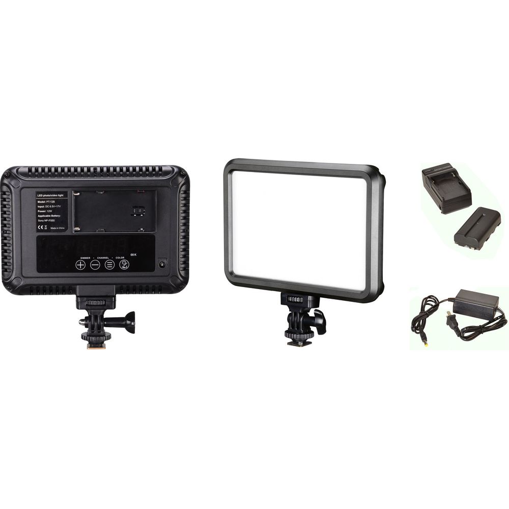 Kit de Iluminación Bescor Specter Led con Batería Cargador Y Fuente de Alimentación