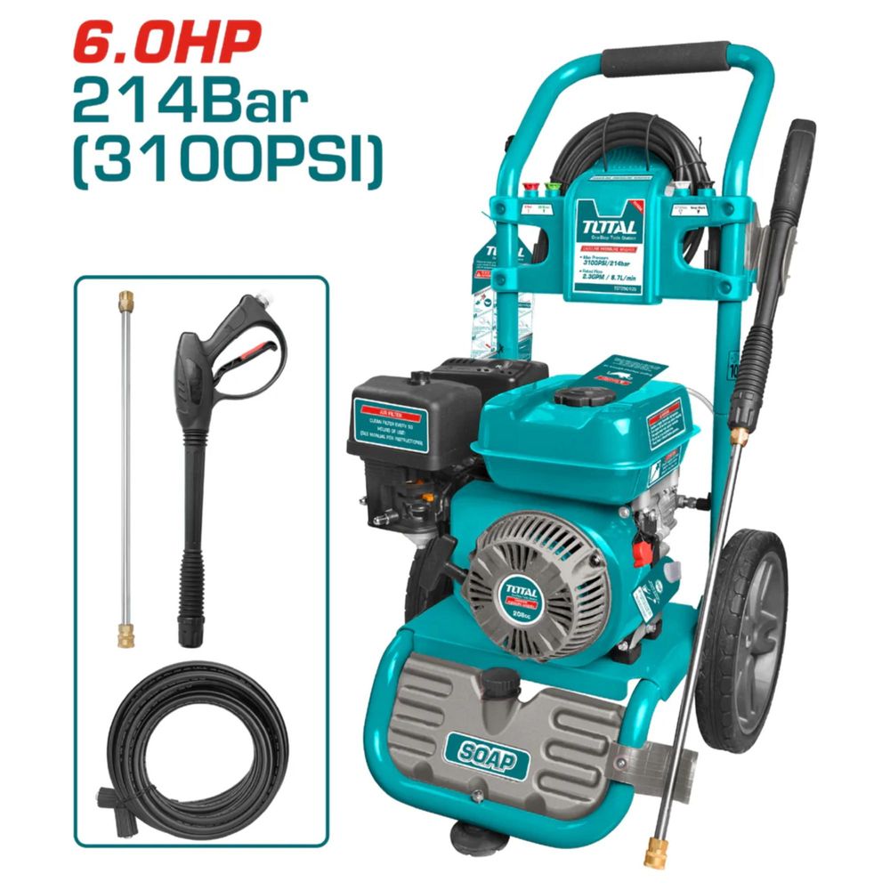 Hidrolavadora a Gasolina 6Hp 3100 Psi Total TGT250105