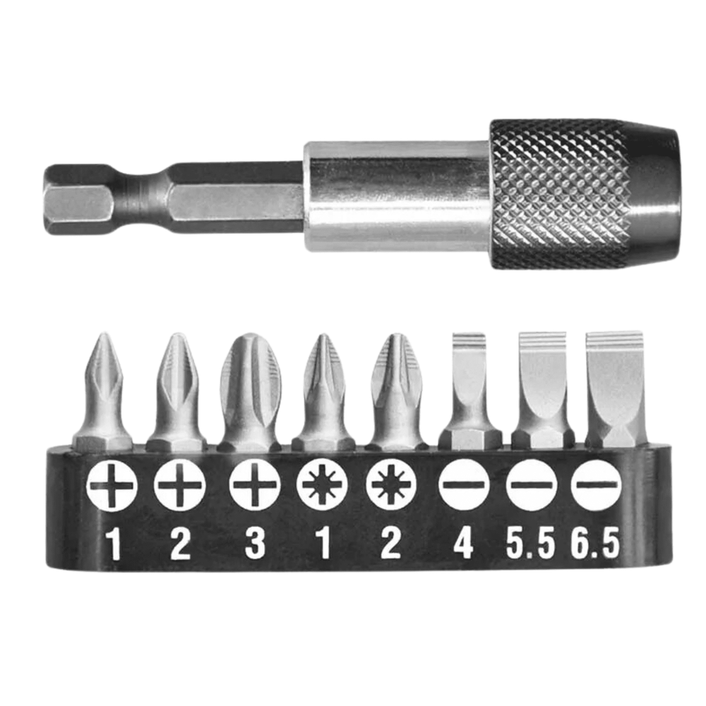 Set de Puntas para Destornillador Magnético 9 piezas Total TACSD3091