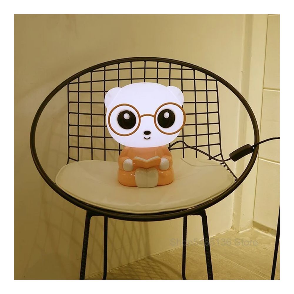 Lampara Para Niña Infantil Mesa De Noche Luz Osito