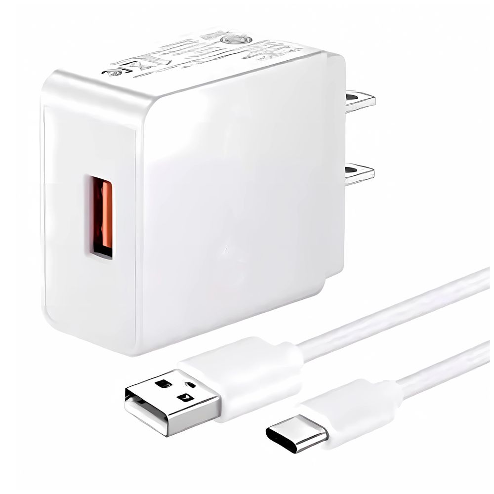 Cargador de 18W + Cable de 1m con entrada USB-C
