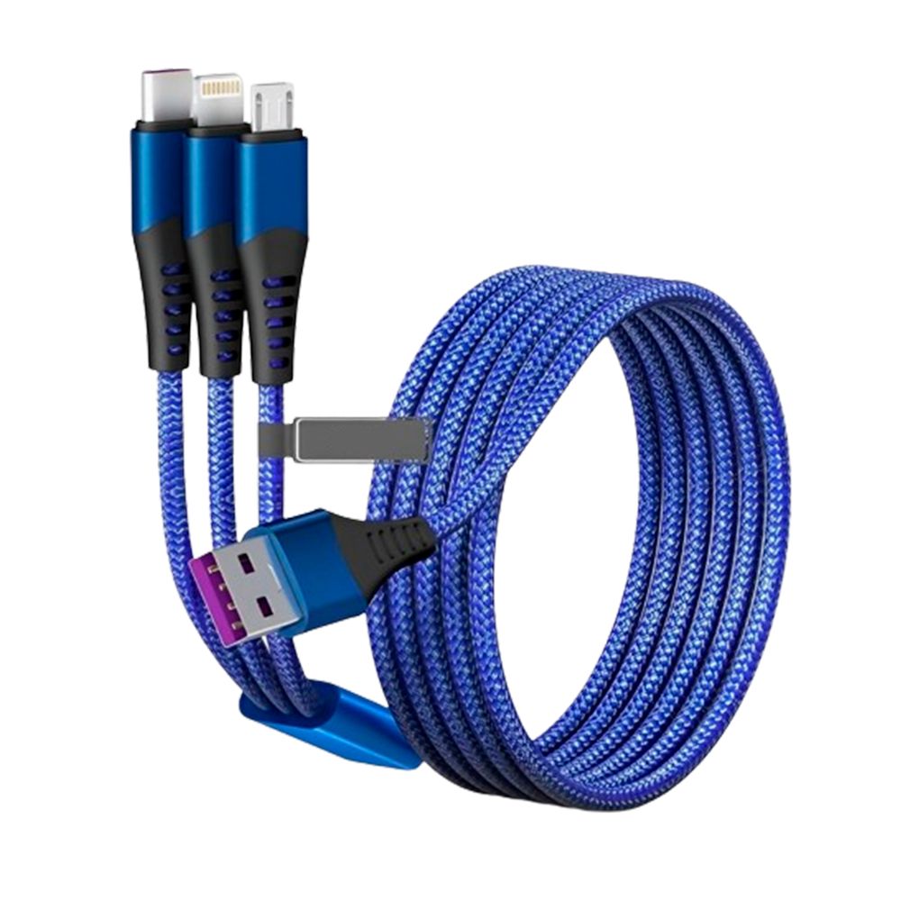 Cable Adaptador 3 en 1 BL-675 Tipo C-MIcroUSB Y Lightning