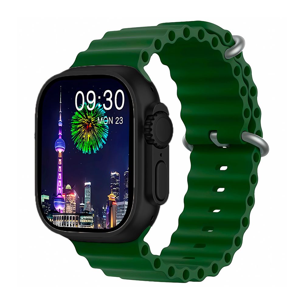 Smartwatch T900 Ultra Max Inalámbrico Verde