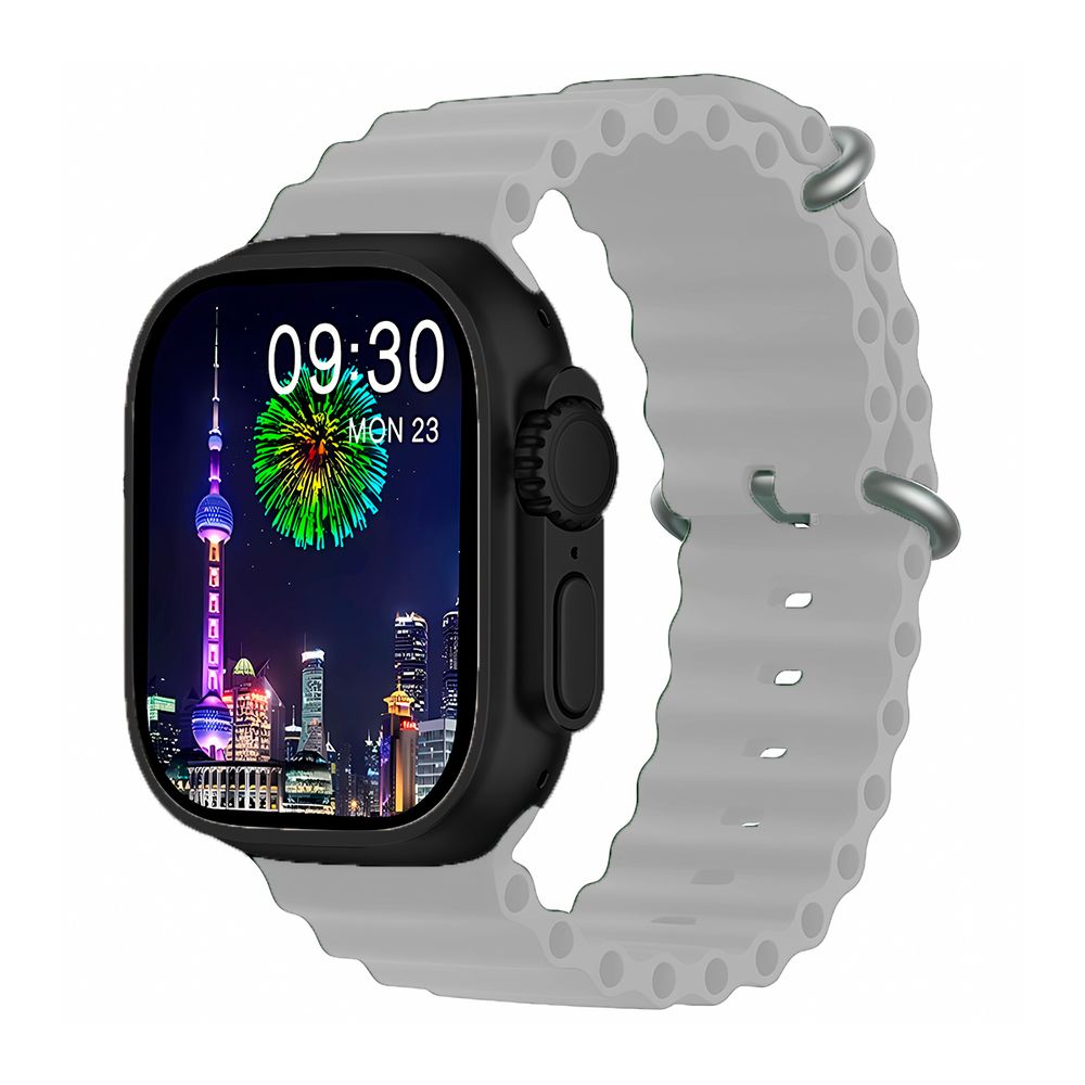 Smartwatch T900 Ultra Max Inalámbrico Gris