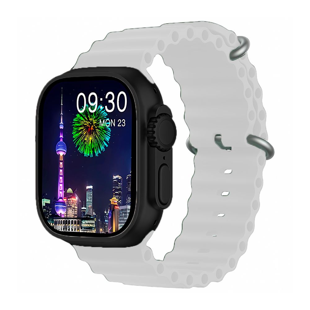 Smartwatch T900 Ultra Max Inalámbrico Blanco