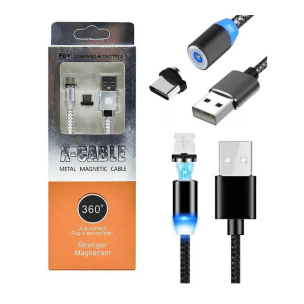 Cable Cargador Magnético de 3 Plush-Pack dos unidades