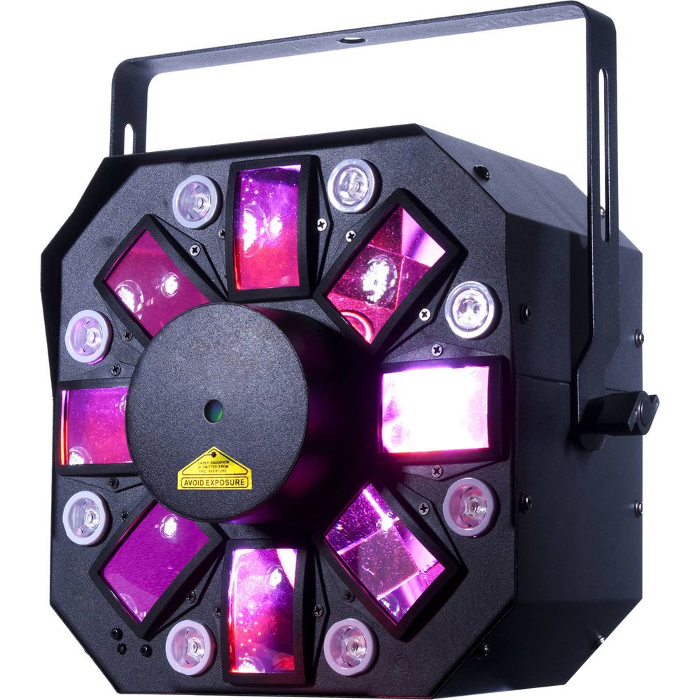 Efecto American Dj Stinger Ii 3 en 1 Moonflower Strobe Y Laser con Uv