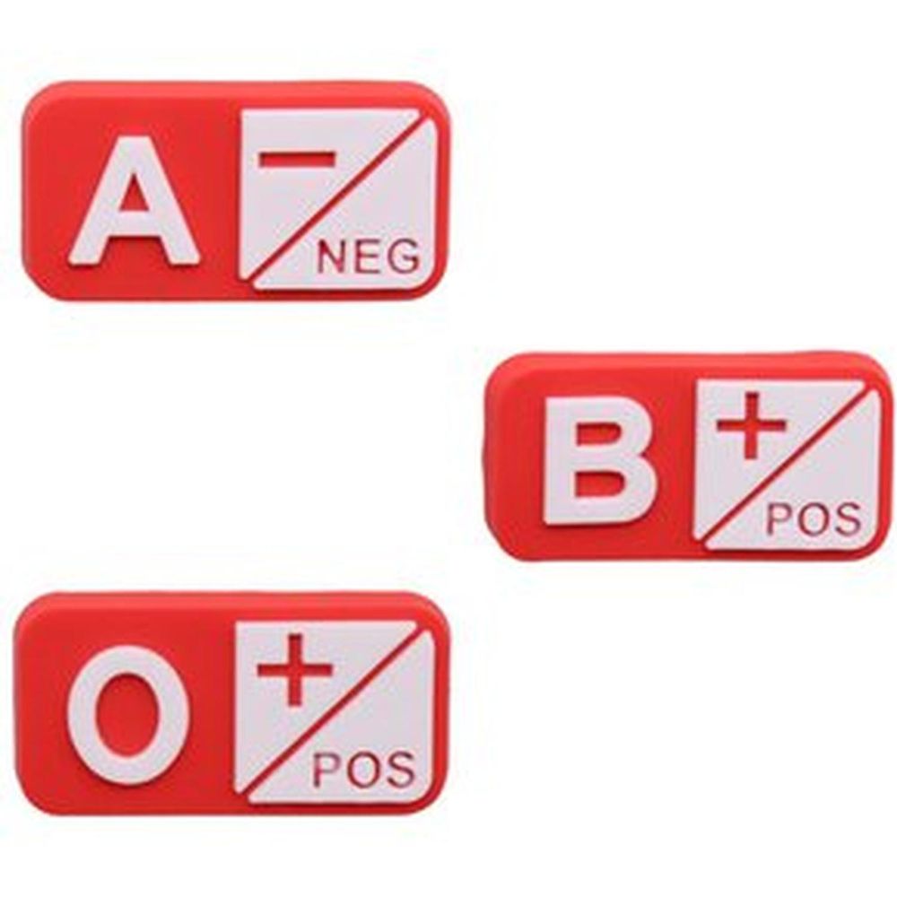 Pines De Goma Tipo de sangre Packx3