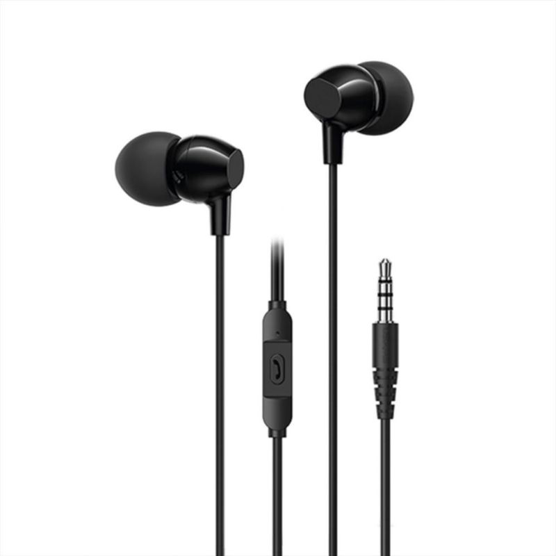 Audífono USAMS EP47 Handsfree 3.5mm 1.2M Negro