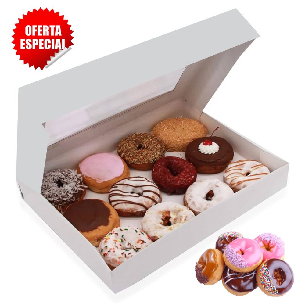 100 Cajas para Donuts en Repostería