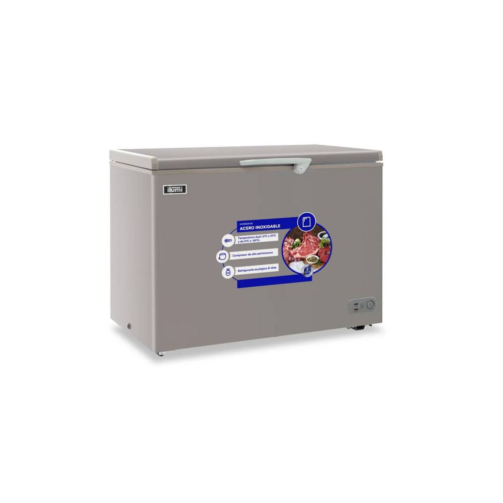 Congelador-340L-con-tina-de-Acero-Inoxidable-Tfi-3400dg---gris Congelador-340L-con-tina-de-Acero-Inoxidable-Tfi-3400dg---gris