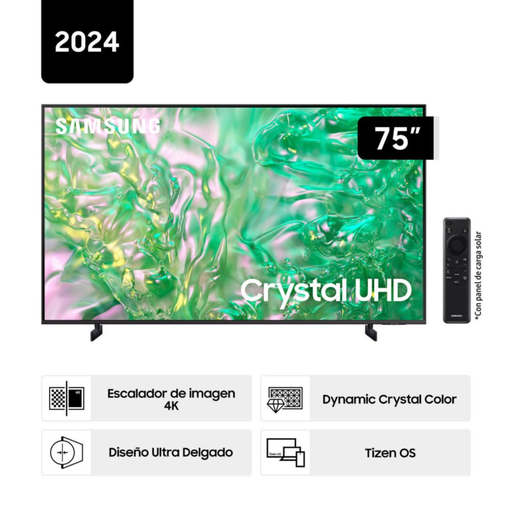 Televisor Samsung UN75DU8000GXPE 75"" 4K Crystal UHD