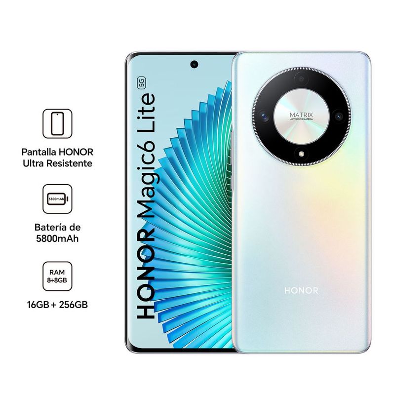 Smartphone-Honor-Magic6-Lite-8GB-256GB-Dual-Sim-Titanium-Silver