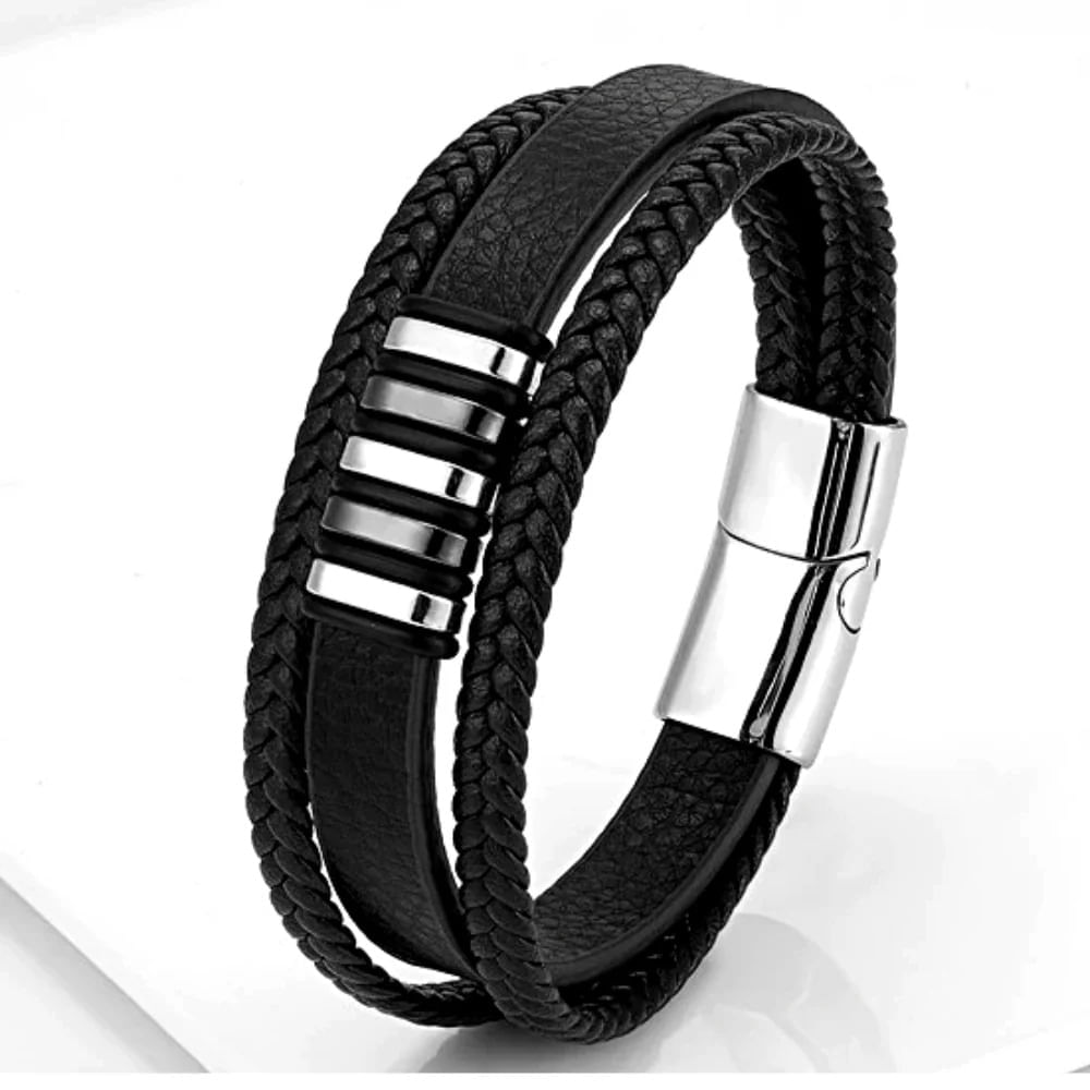 Pulsera De Cuero ROMEO 21 CM.