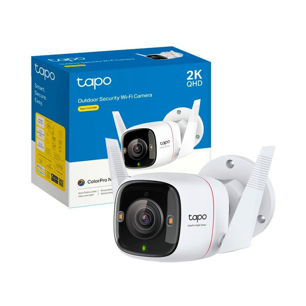 Cámara de Seguridad Tp-Link Tapo C325WB 2K 4MP Ip PoE Wi-Fi Exterior IP66