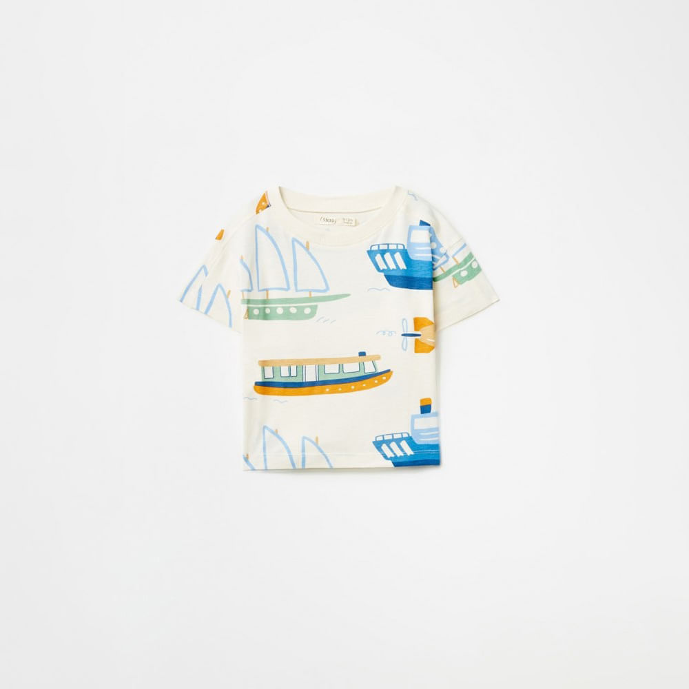 Polo Sfera Bebé Niño Barcos Blanco Nata Oechsle Oechsle