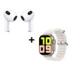 Pack-Audifonos-Pods-3ra-Generacion-y-Smartwatch-T900-Ultra-Blanco