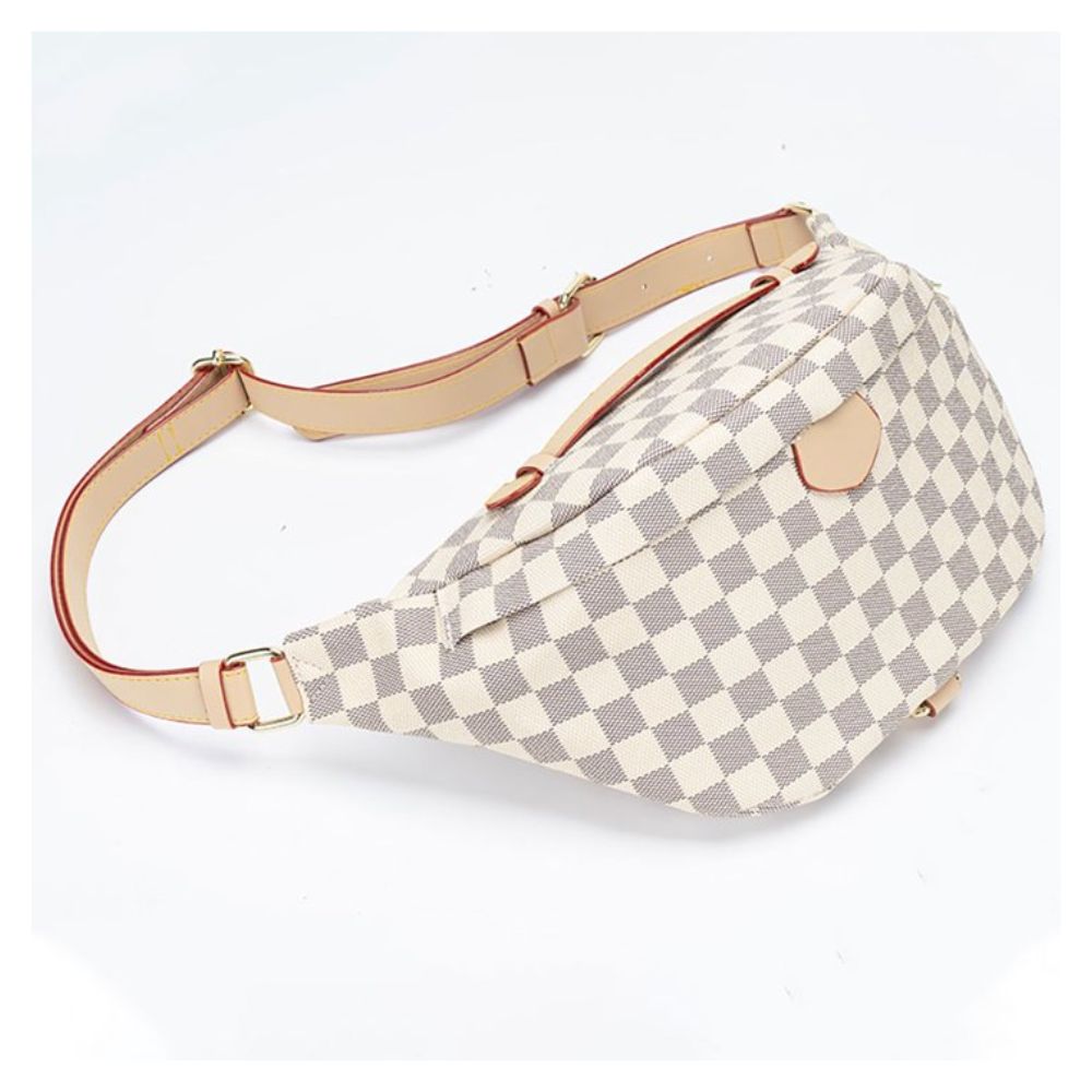 Riñonera Crossbody Elegante Mazzantini Beige para Mujer