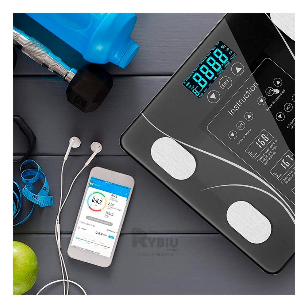 Balanza Universal Via Bluetooth en Negro Y+Papel de Regalo