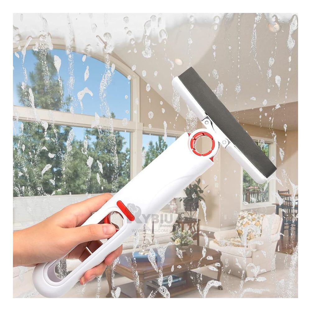 Mini Mopa Portatil con 3 Cabezales de Algodon en Blanco