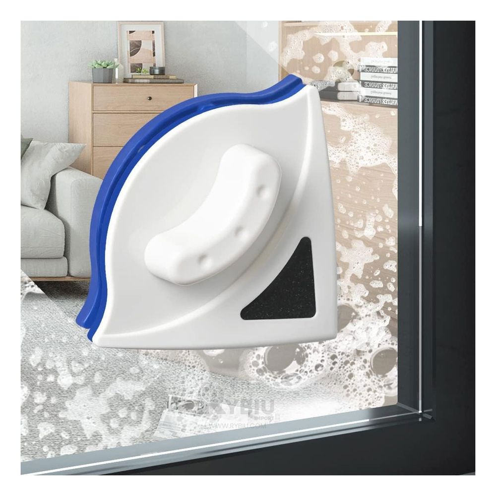 Limpiavidrios Ajustable Magnetico en Color Azul