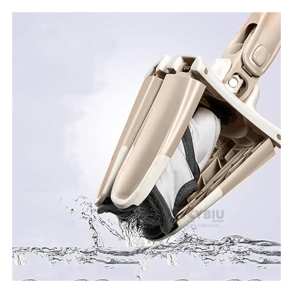 Trapeador Mango Regulable Mariposa en Beige Y+Stickers