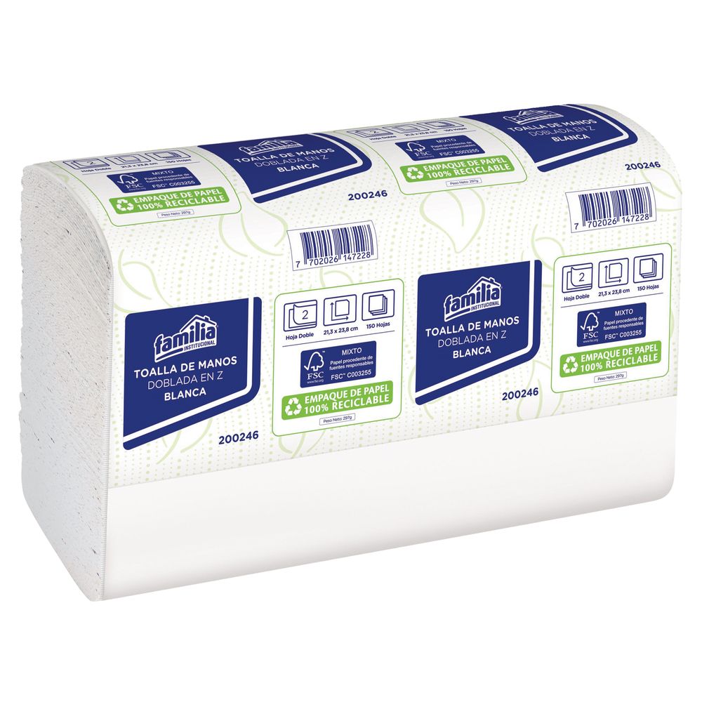 Papel Toalla Interfoliada Hoja Doble Tork Xpress 24 paq x 150 hojas