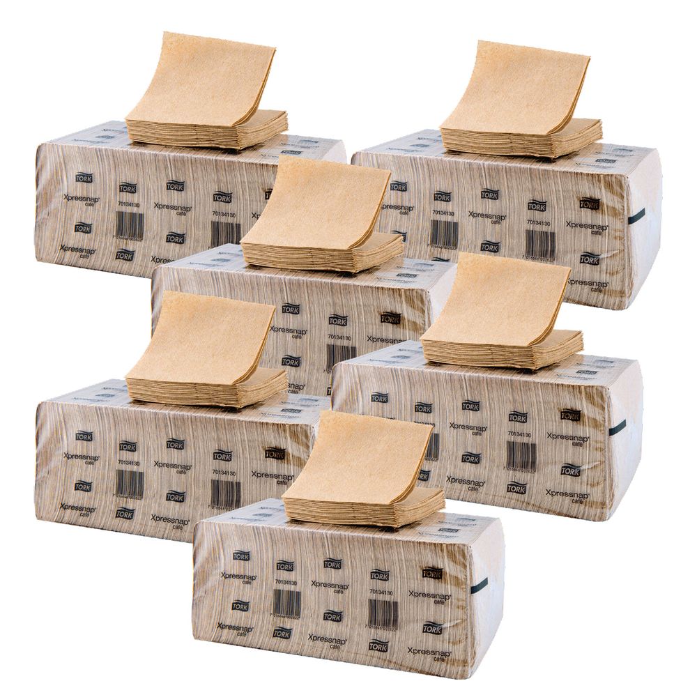 Servilleta Tork Xpressnap Café Natural 6 x 500un