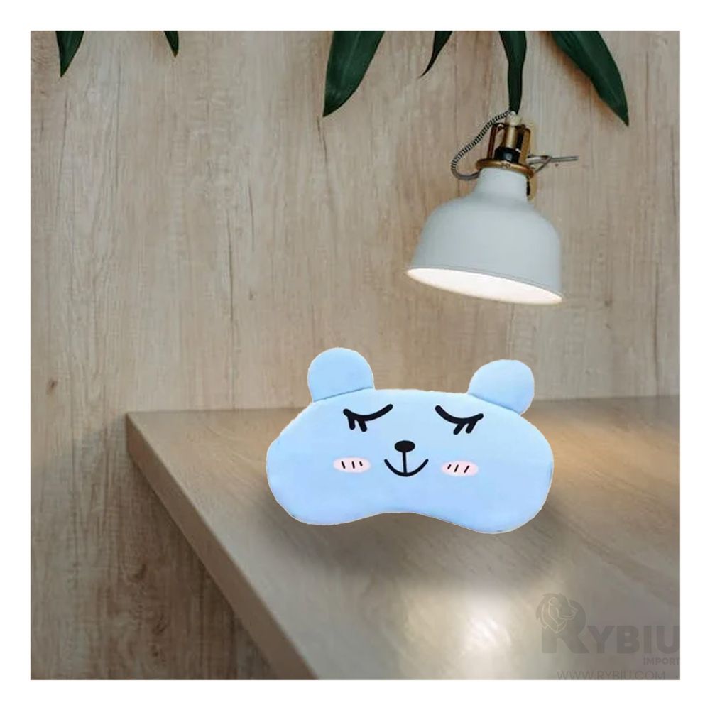 Antifaz con Gel y Estampado en Celeste Y+Papel de Regalo