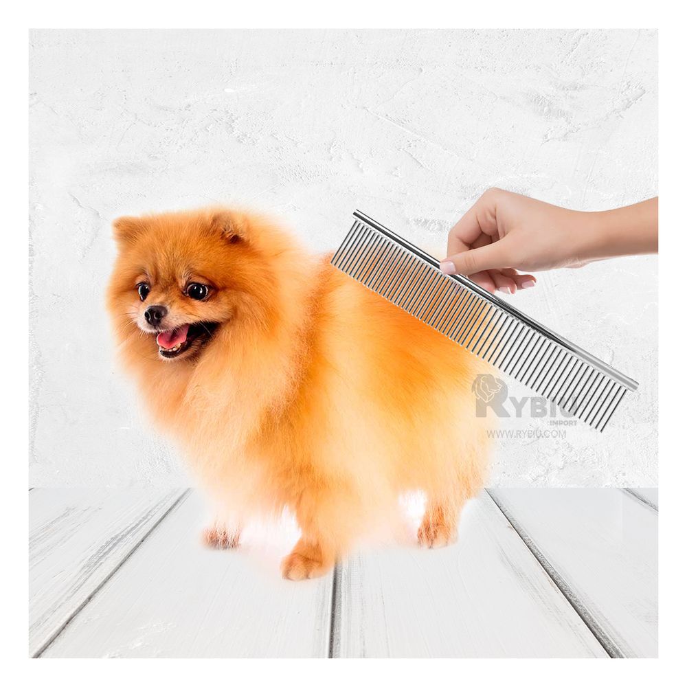 Peine Suavizante para Perro en Plateado Y+Agendita