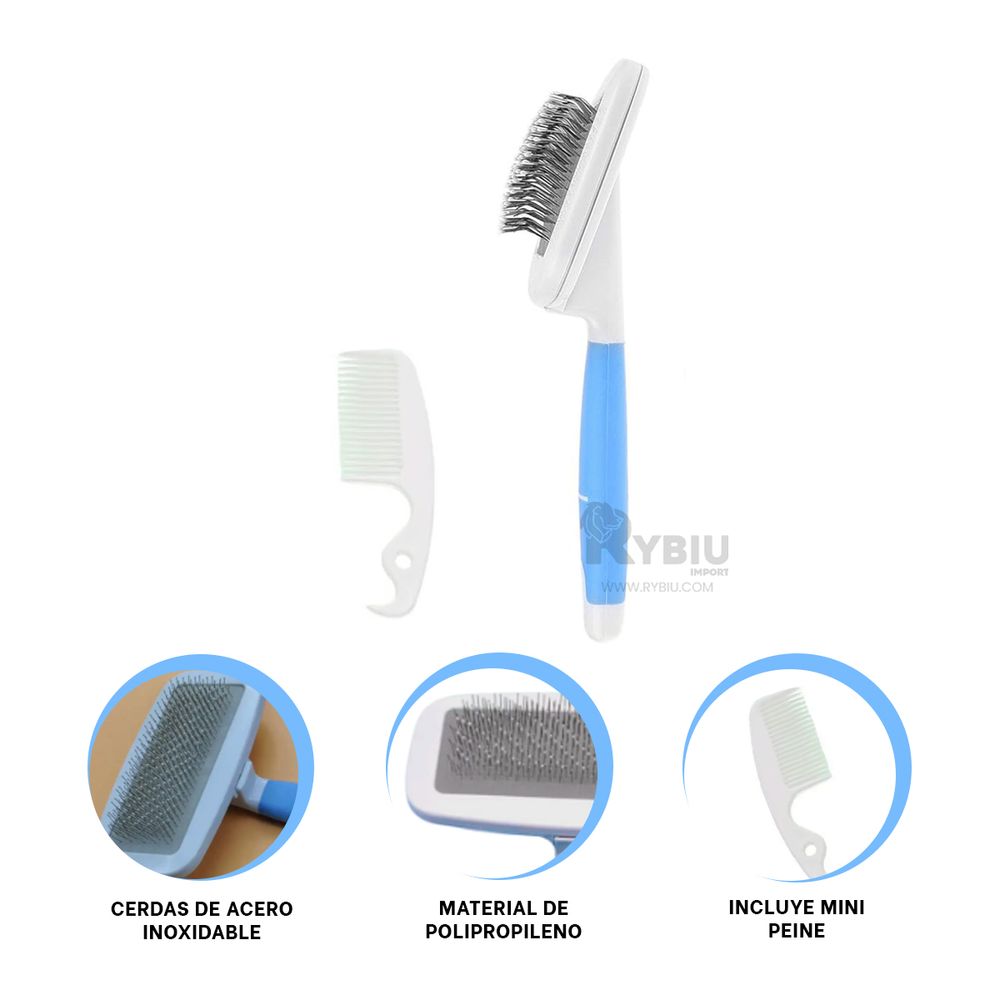 Kit de Plastico de Cepillo Color Celeste Y+Stickers
