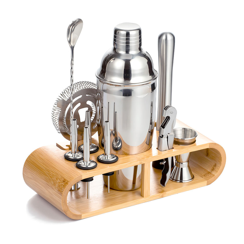 Set de Bar Profesional 12 Piezas Juego de Coctelera para Barman SL6