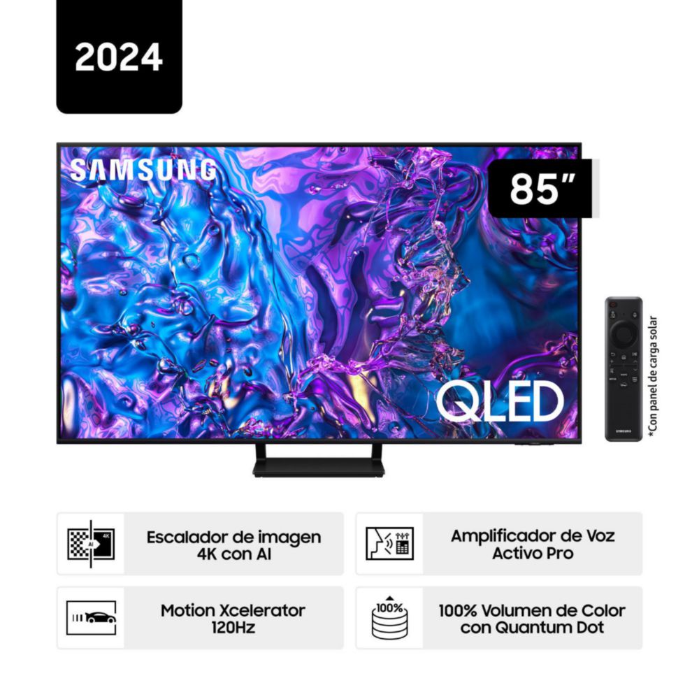 Televisor Samsung 85'' QLED 4K Q70D Tizen OS Smart TV (2024)