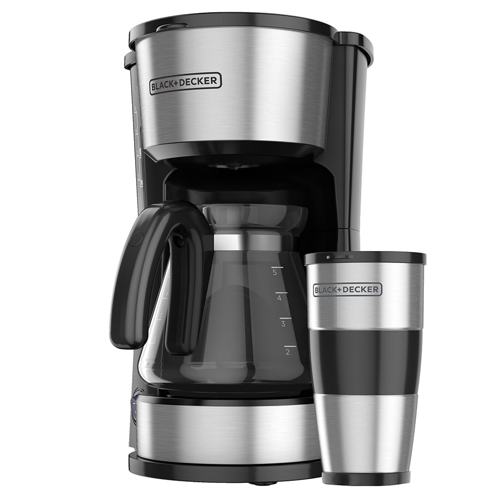 Cafetera 4 en 1 Black & Decker CM0755S 5 Tazas