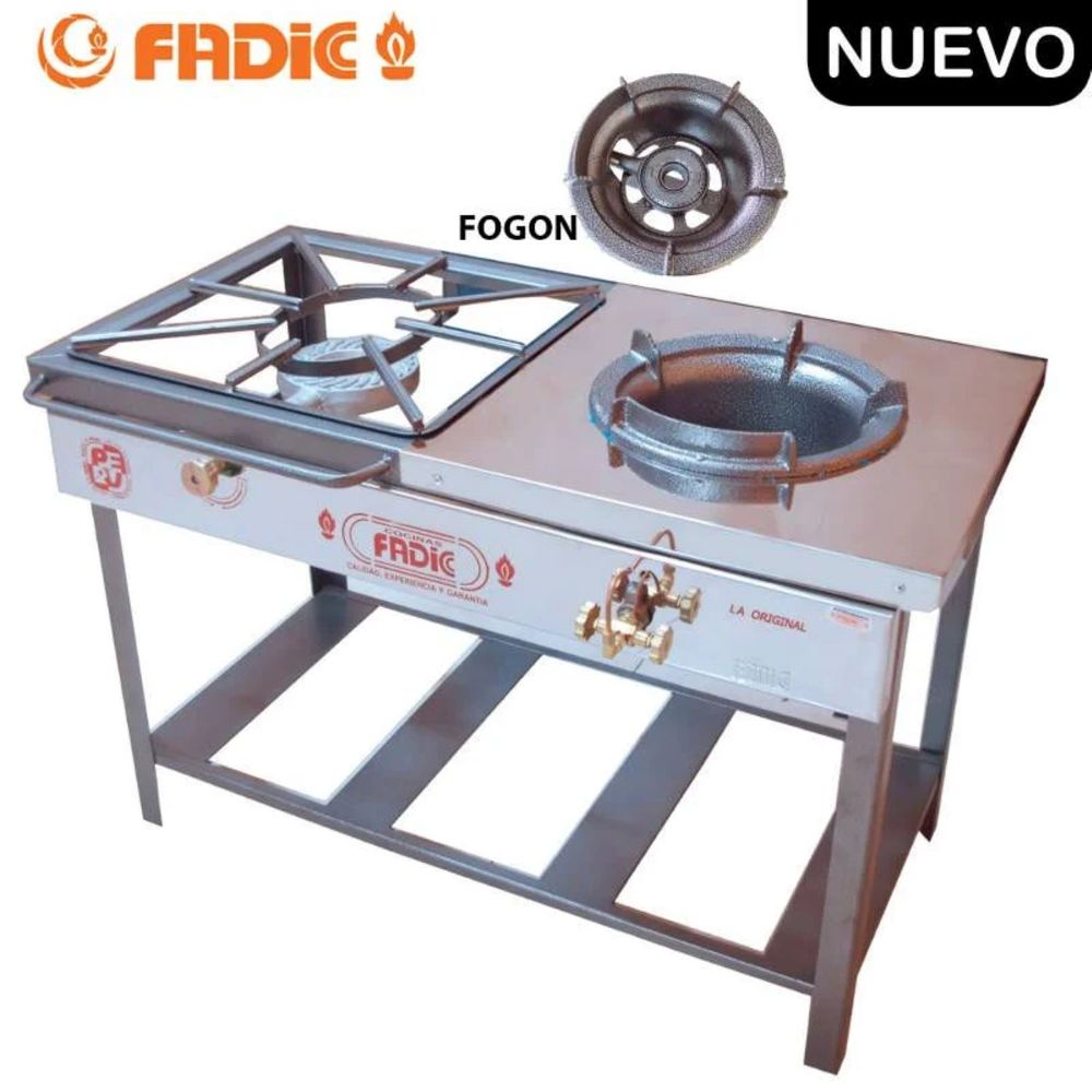 Cocina Semi Industrial FADIC FCH1- 02 1 Fogon 1 Hornilla N°7