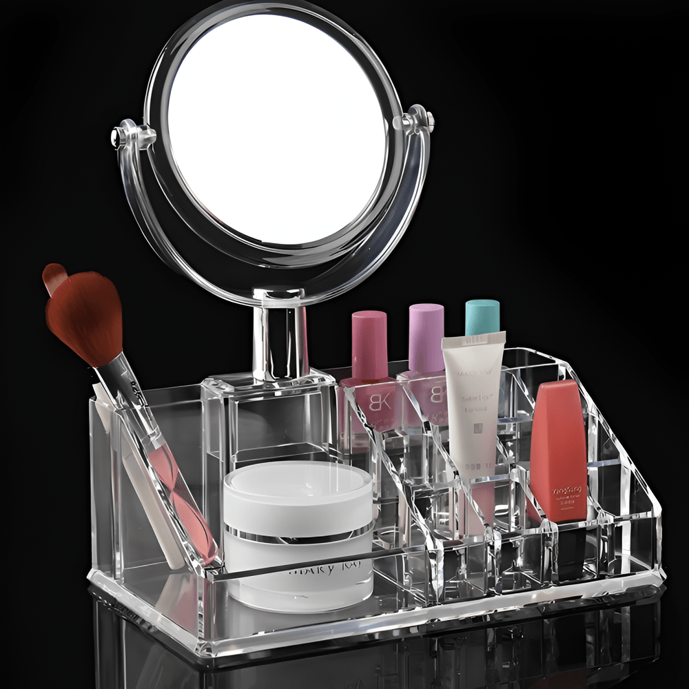 Organizador de Maquillaje Acrílico con Espejo