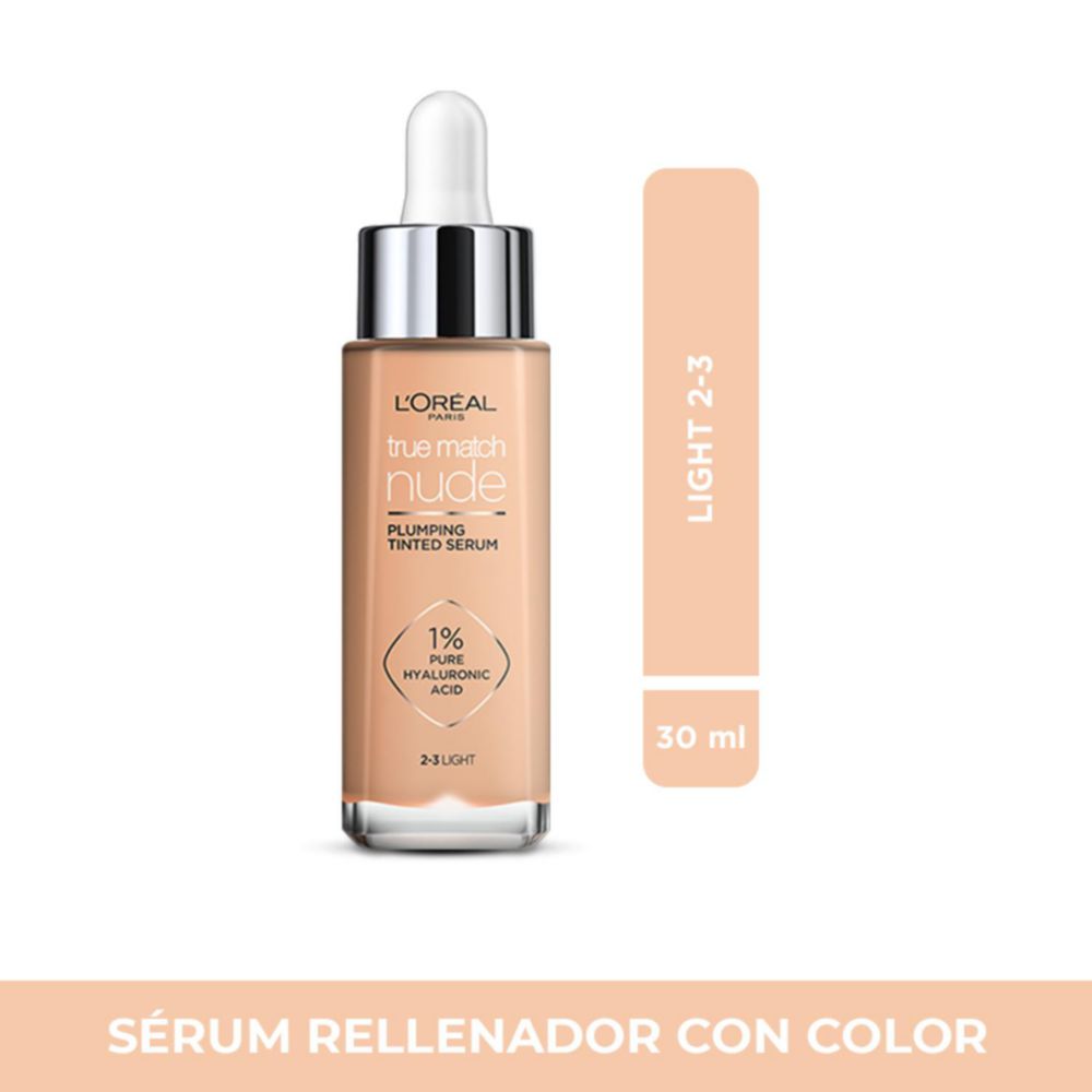 Serum con color L'Oréal Base True Match Tono Light 2-3 30 Ml