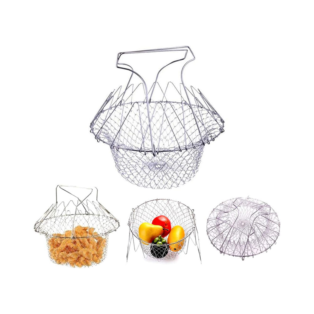 Cesta de Cocina Multifunción para Freír Lavar Frutas y Verduras