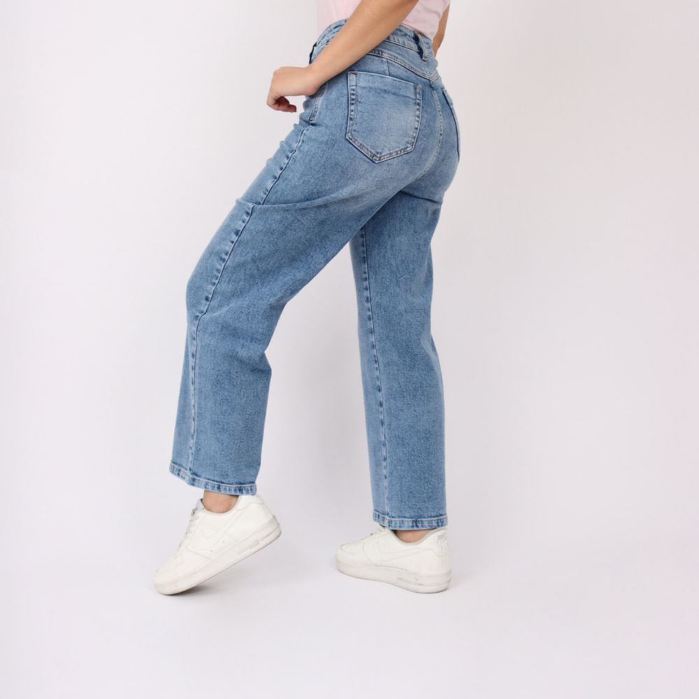 Jean Kayra Poblet Mujer Recto Comfy Crop C | Oechsle.pe - Oechsle
