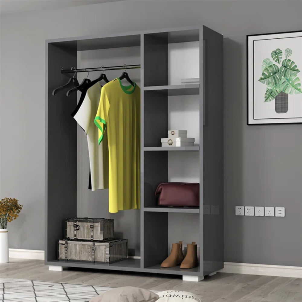 Ropero Moderno Itose Negro R&R MUEBLES