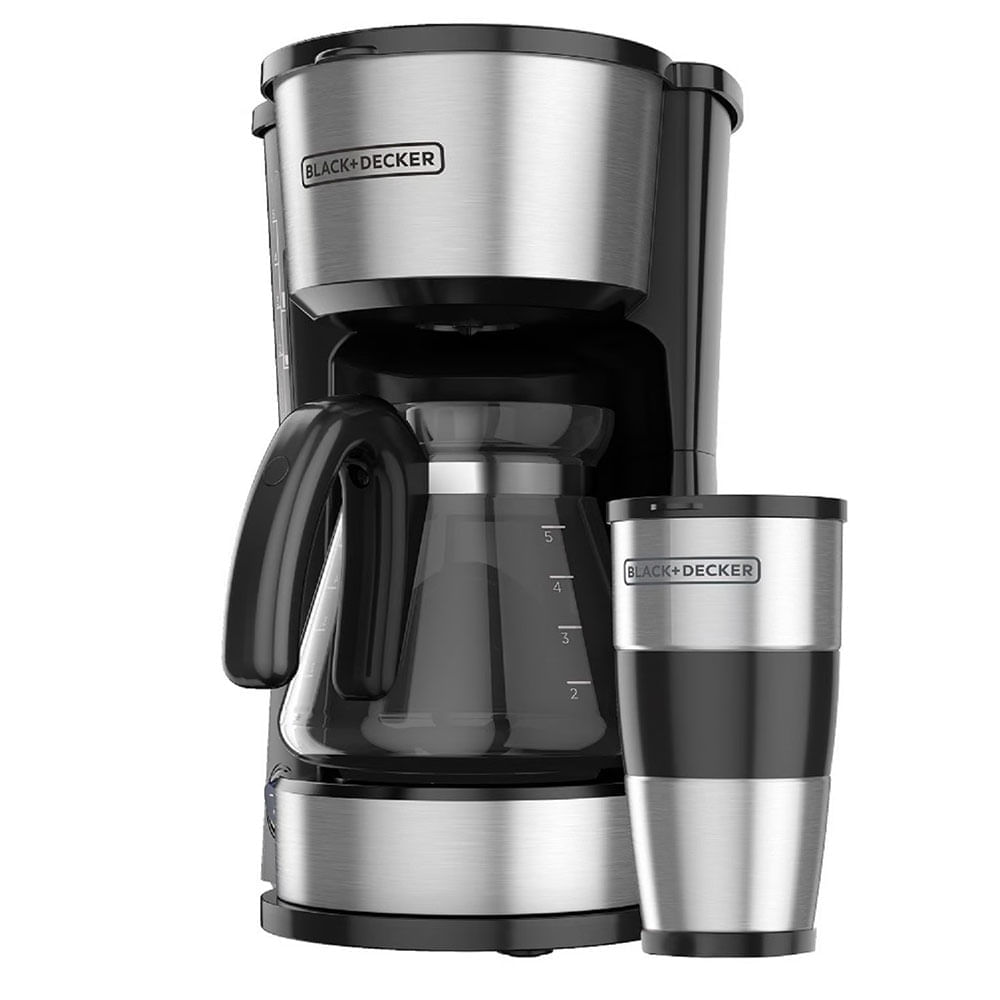 Cafetera 4 en 1 Black & Decker CM0755S 5 Tazas