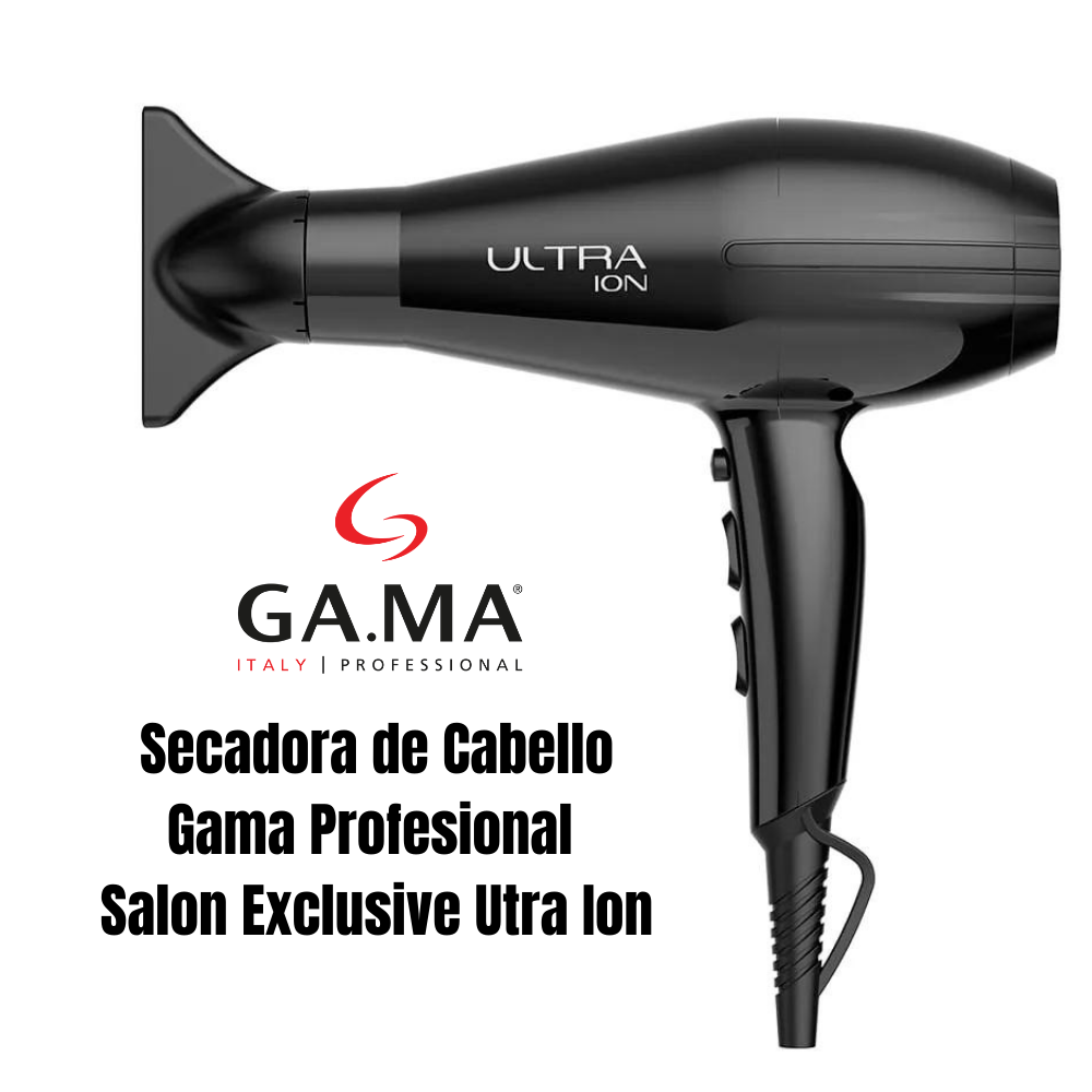 Secadora GAMA Profesional Salon Exclusive Utra Ion 2200 watts.