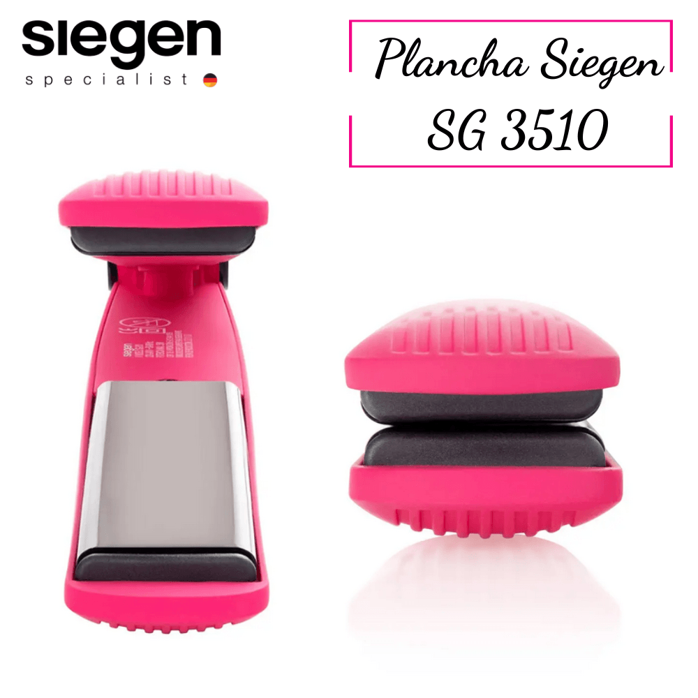 Plancha Alisadora Siegen Rosada SG 3510 Oechsle Oechsle