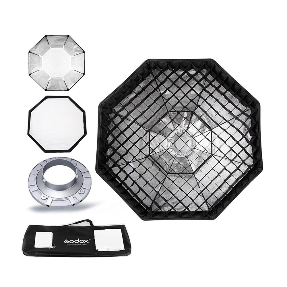 Softbox octagonal Godox de 140cm montura Bowens con grilla - SB-FW140