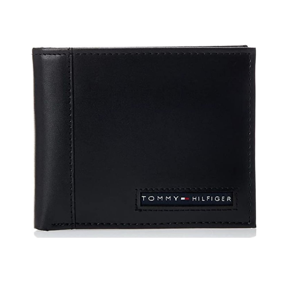 Billetera de Cuero Tommy Hilfiger para Hombre 31TL22X060 Color Negro