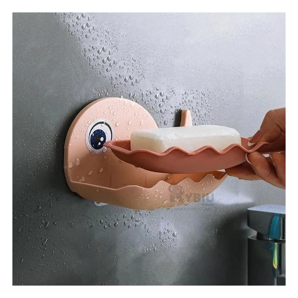 Porta jabon Infantil y Util de Color Rosado Y+Stickers